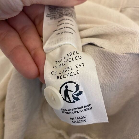 OUTERKNOWN S.E.A. SUIT coveralls boiler room JUMPSUIT NATURAL tan linen blend XS - Picture 10 of 14